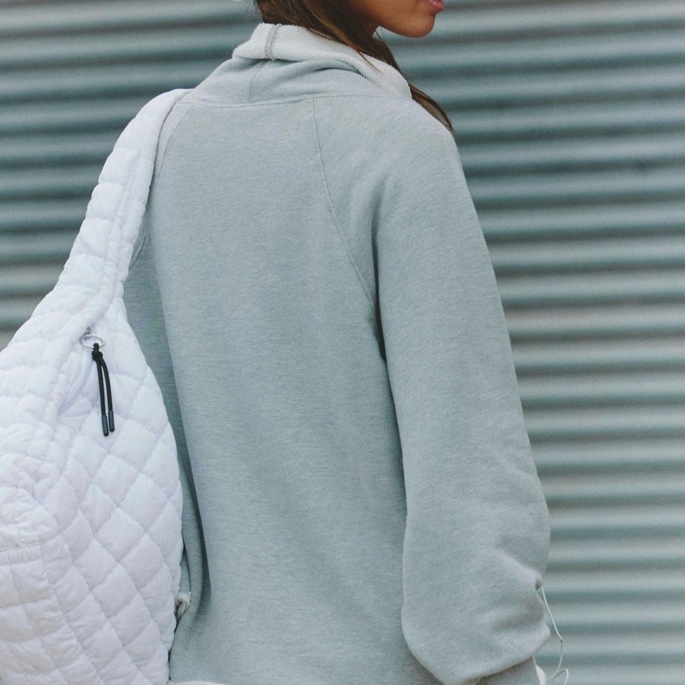 Free People movement Light Gray Sweatshirt NWOT - Picture 2 of 6